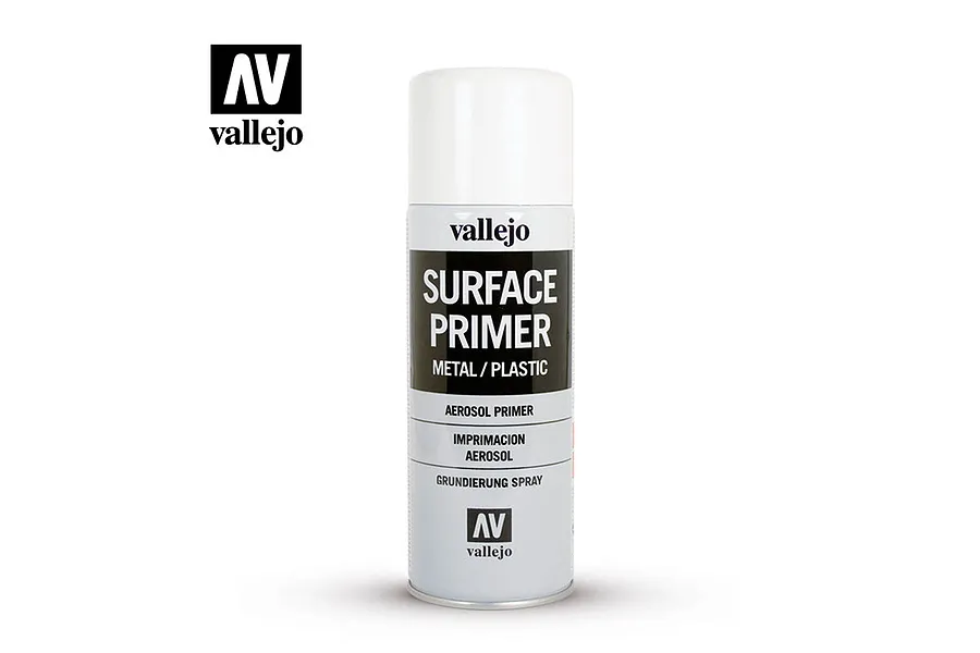 Vallejo Aerosol White Primer Hobby Spray Paint 400ml image 42031