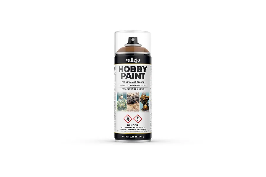 Vallejo Aerosol Leather Brown Hobby Spray Paint 400ml image 42035