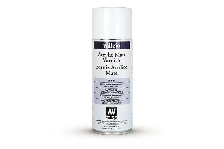 Vallejo Aerosol Matt Varnish Hobby Spray Paint 400ml image 42053