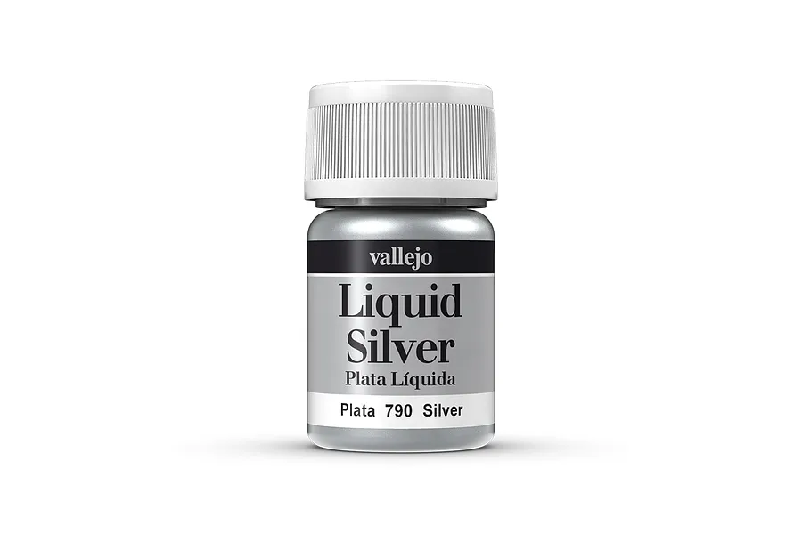Vallejo Model Colour Metallic Silver (Alcohol Base) Acrylic Paint 35ml image 1