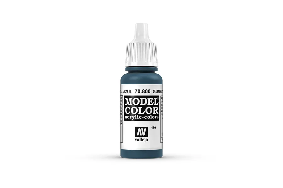 Vallejo Model Colour Metallic Metal Blue Acrylic Paint 17ml image 42080