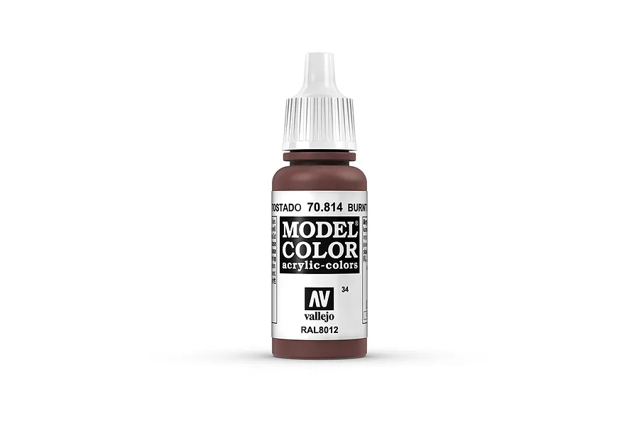 Vallejo Model Colour Umber Red Acrylic Paint 17ml image 1