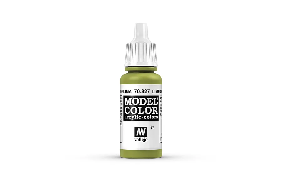 Vallejo Model Colour Lime Green Acrylic Paint 17ml image 42106