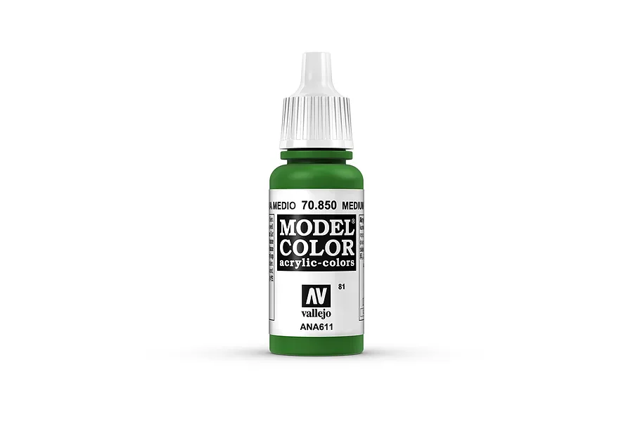 Vallejo Model Colour Medium Olive Acrylic Paint 17ml image 42127