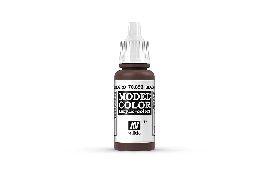 Vallejo Model Colour Black Red Acrylic Paint 17ml image 42135