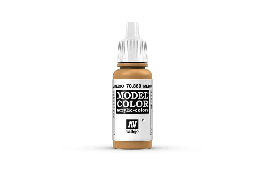 Vallejo Model Colour Medium Fleshtone Acrylic Paint 17ml image 42136