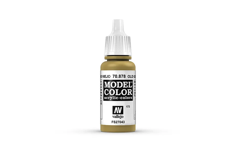 Vallejo Model Colour Metallic Old Gold Acrylic Paint 17ml image 42154