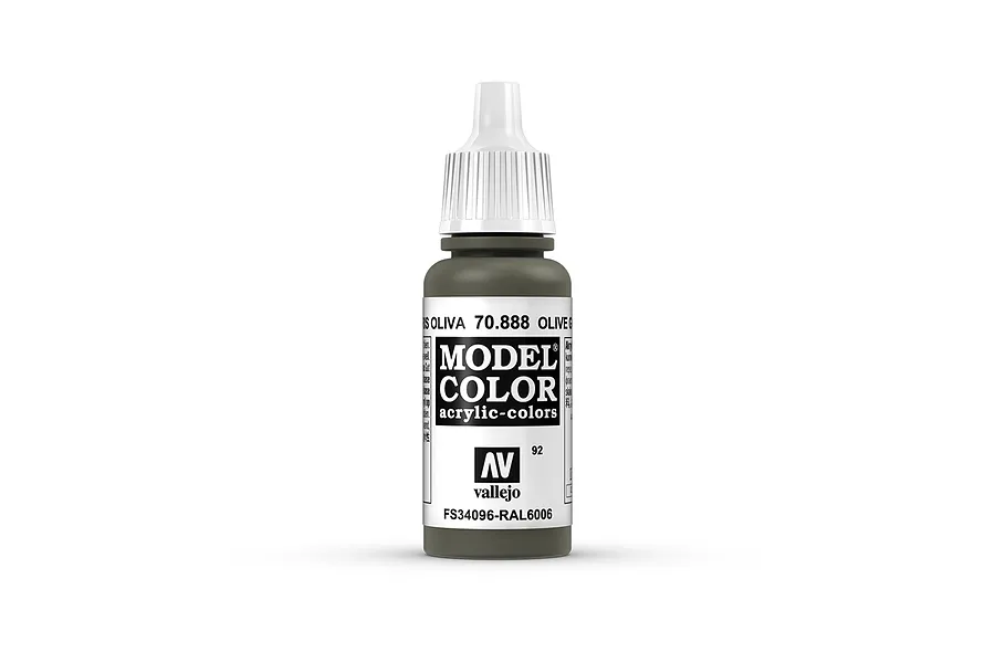 Vallejo Model Colour Olive Grey Acrylic Paint 17ml image 42164