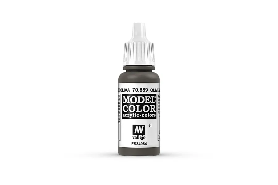 Vallejo Model Colour Olive Brown Acrylic Paint 17ml image 42165