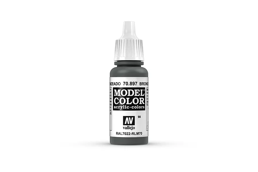 Vallejo Model Colour Bronze Green Acrylic Paint 17ml image 42173