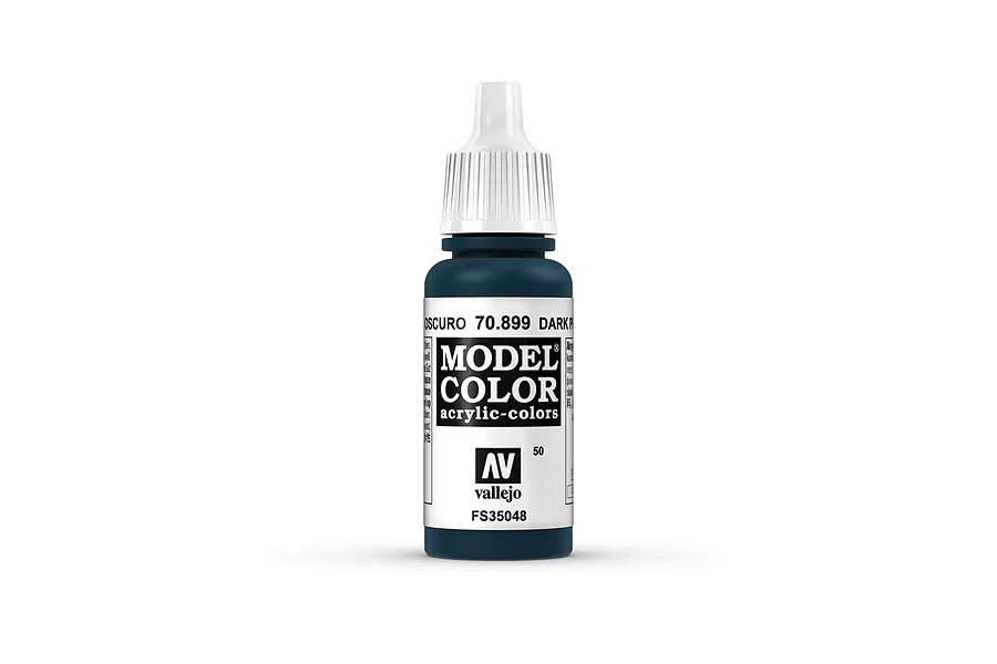 Vallejo Model Colour Dark Prussian Blue Acrylic Paint 17ml image 42175