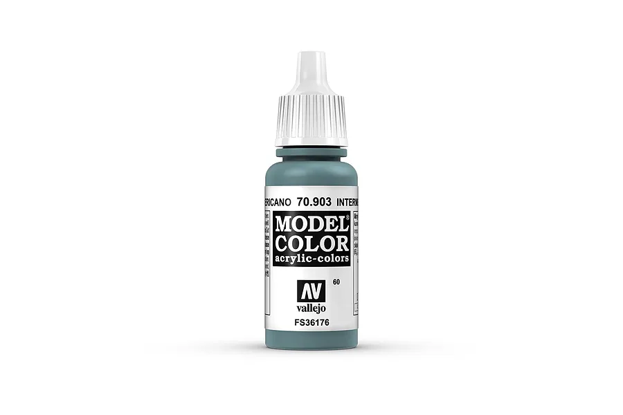 Vallejo Model Colour Intermediate Blue Acrylic Paint 17ml image 42179