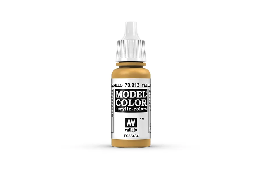Vallejo Model Colour Yellow Ochre Acrylic Paint 17ml image 42189