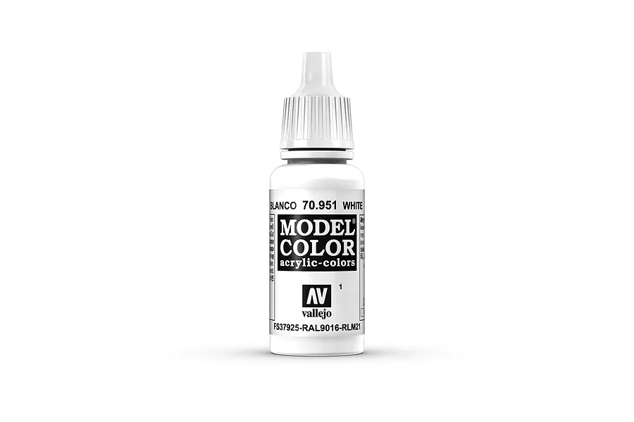 Vallejo Model Colour White Acrylic Paint 17ml image 42224