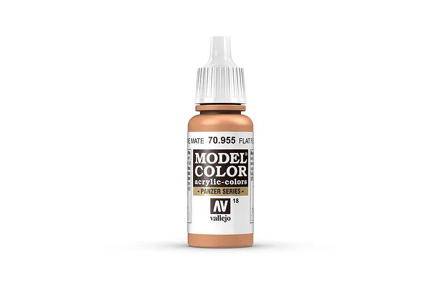 Vallejo Model Colour Flat Flesh Acrylic Paint 17ml image 42228