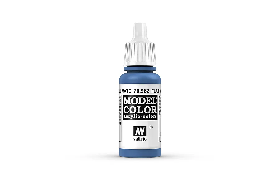 Vallejo Model Colour Flat Blue Acrylic Paint 17ml image 42235