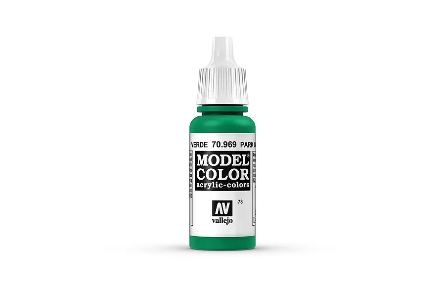 Vallejo Model Colour Park Green Flat Acrylic Paint 17ml image 42242