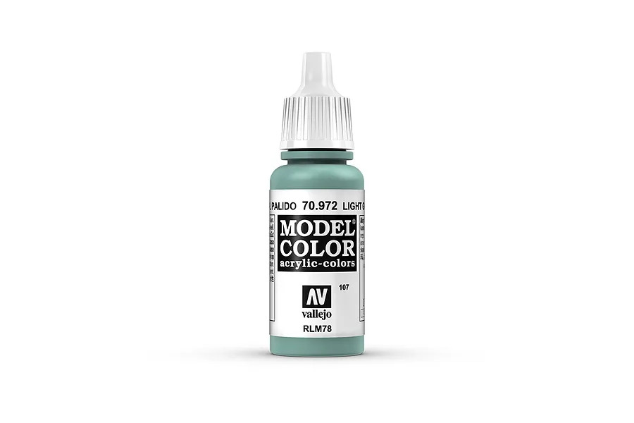 Vallejo Model Colour Light Green Blue Acrylic Paint 17ml image 42245