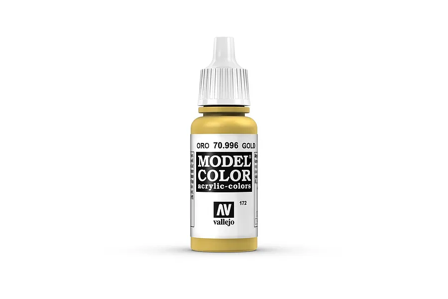 Vallejo Model Colour Metallic Gold Acrylic Paint 17ml image 42269