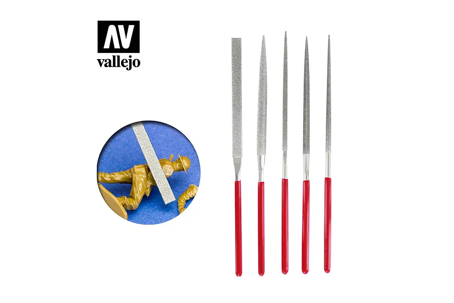 Vallejo Diamond Needle File Tools Set 5Pcs image 42284