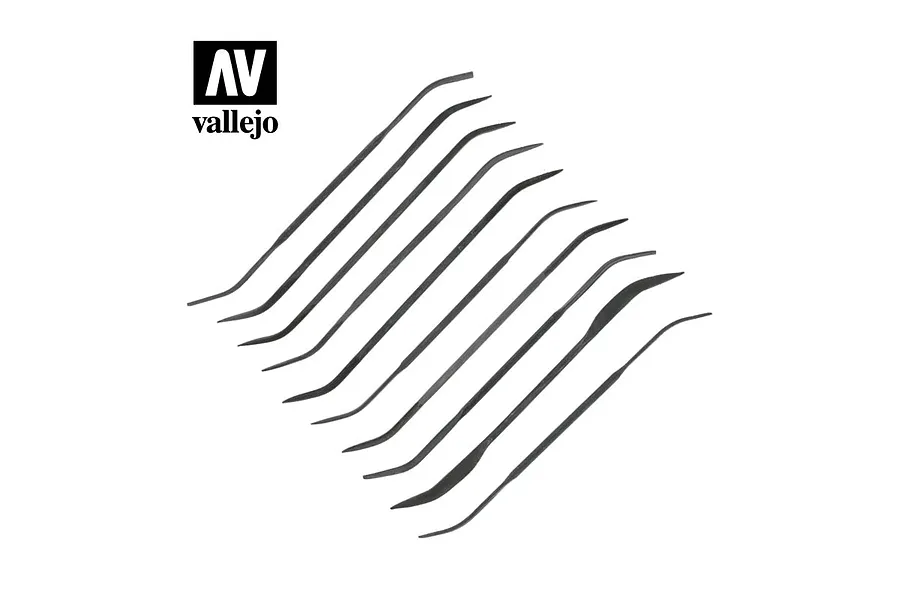 Vallejo Curved File Tools Set 10Pcs image 42285