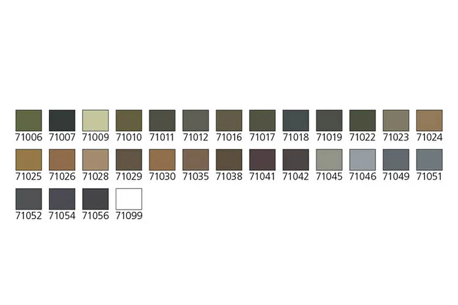Vallejo Model Air Camouflage Colors 29Pcs w/ Airbrush &amp;amp; Plastic Storage Case image 42320