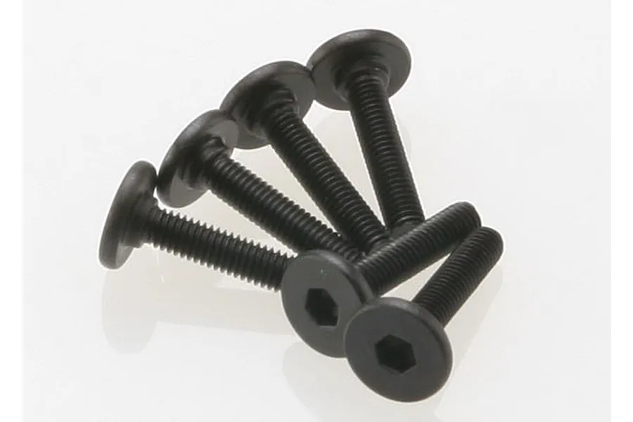 Traxxas 3x15mm Fine Thread Flat Head Screws 6Pcs image 4240