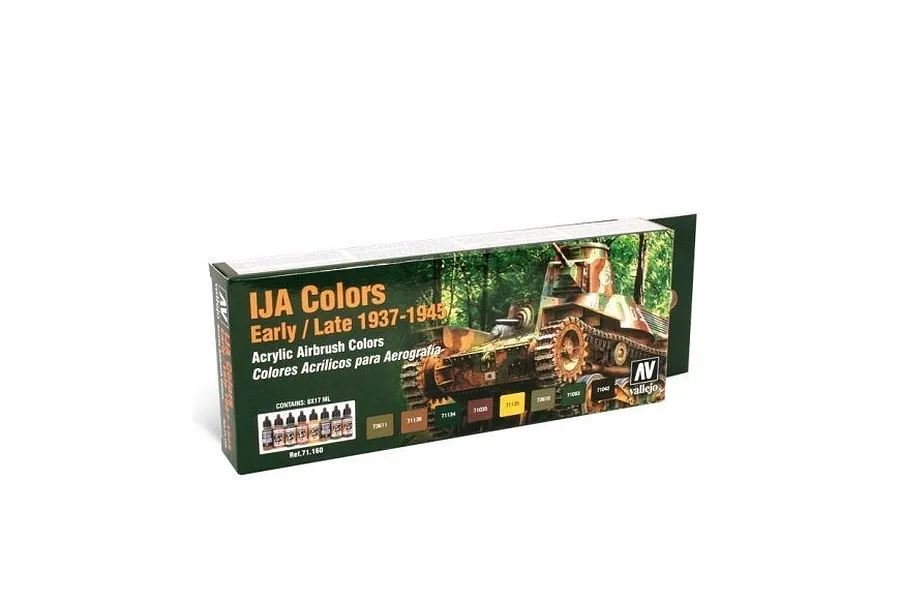 Vallejo Model Air IJA Colors 1939/1945 Colour Acrylic Airbrush Paint Set 8Pcs image 42392