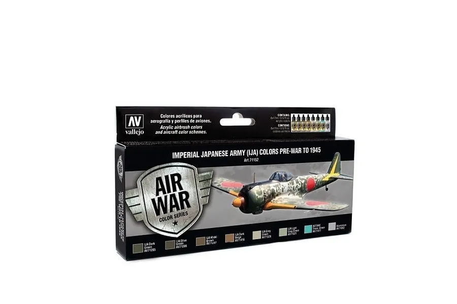 Vallejo Model Air Imperial Japanese Army (IJA) Colour Acrylic Airbrush Paint Set 8Pcs image 42408