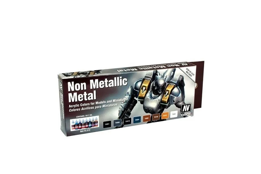 Vallejo Game Colour Non Metallic Metal Special Set Acrylic Paint 8Pcs image 42428