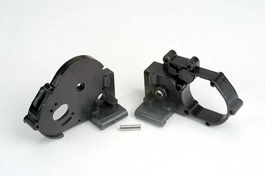 Traxxas Left &amp;amp; Right Gearbox Halves w/ Idler Gear Shaft (Black) image 4249