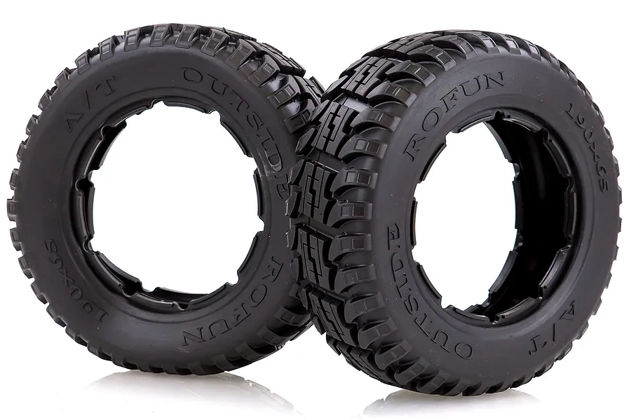 Rovan 4.7/5.5&amp;quot; Baja 5T/5SC Front All Terrain Tyres 2Pcs image 42561