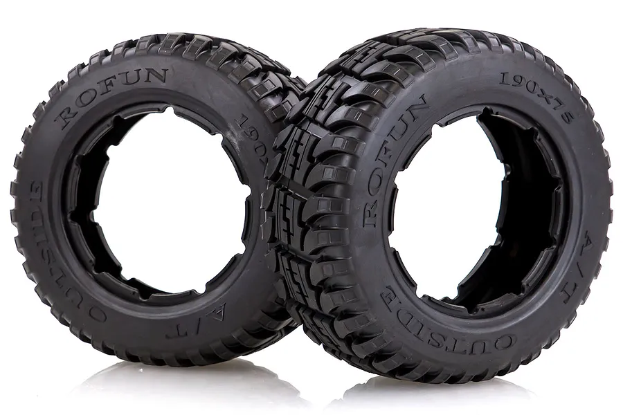 Rovan 4.7/5.5&amp;quot; Baja 5T/5SC Rear All Terrain Tyres 2Pcs image 42563