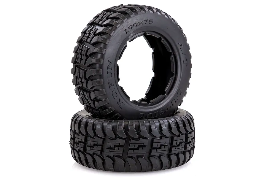 Rovan 4.7/5.5&amp;quot; Baja 5T/5SC Rear All Terrain Tyres 2Pcs image 42564