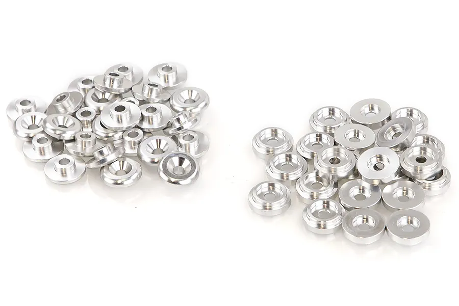 Rovan 5IVE-T Silver Aluminium Body Shell Washer Set image 42593