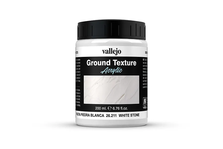 Vallejo Diorama Effects White Stone Paste 200ml image 42631