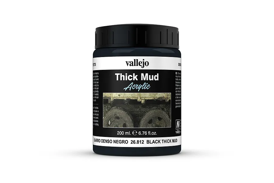Vallejo Diorama Effects Black Mud 200ml image 42644