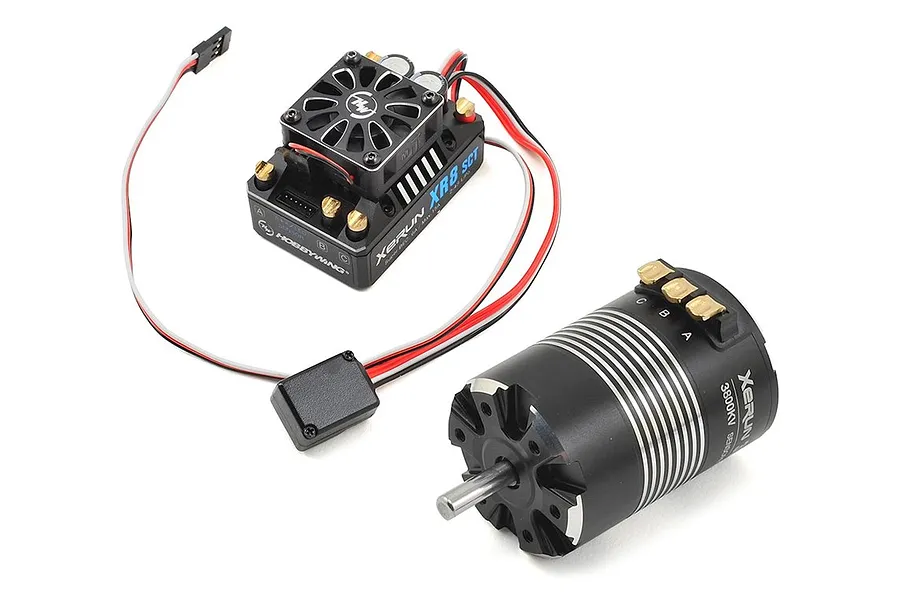 Hobbywing XeRun SCT XR8 3652SD 3800Kv Brushless Motor and 140A ESC Combo image 42693