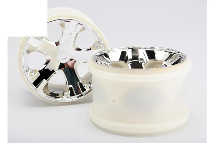 Traxxas 2.8&amp;quot; All-Star Chrome Rims 2Pcs image 4272
