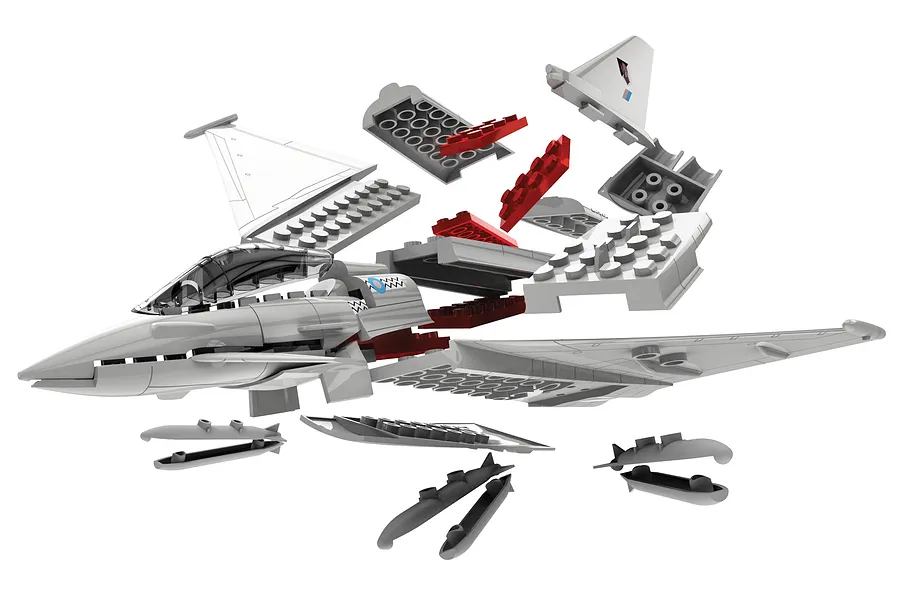 Airfix Typhoon Eurofighter Jet Quickbuild Plastic Model Kit - Grey image 42799