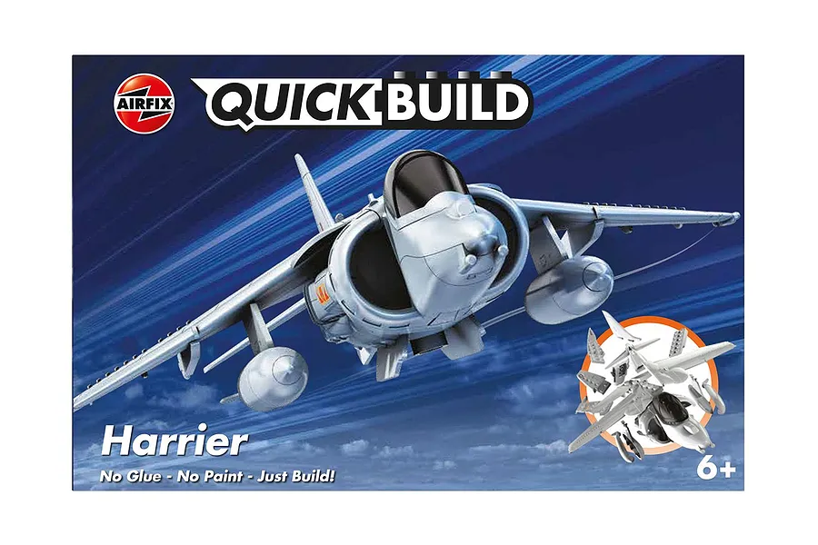 Airfix Harrier Jet Plastic Quickbuild Plastic Model Kit image 42805