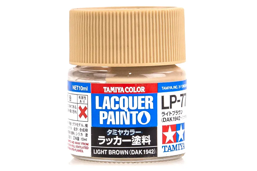 Tamiya LP-77 Light Brown (Dak 1942) Lacquer Paint 10ml image 42865