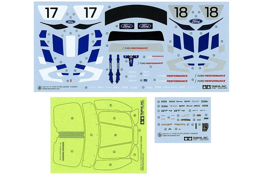 Tamiya 1/24 Ford Mustang GT4 Scaled Plastic Model Kit image 42896