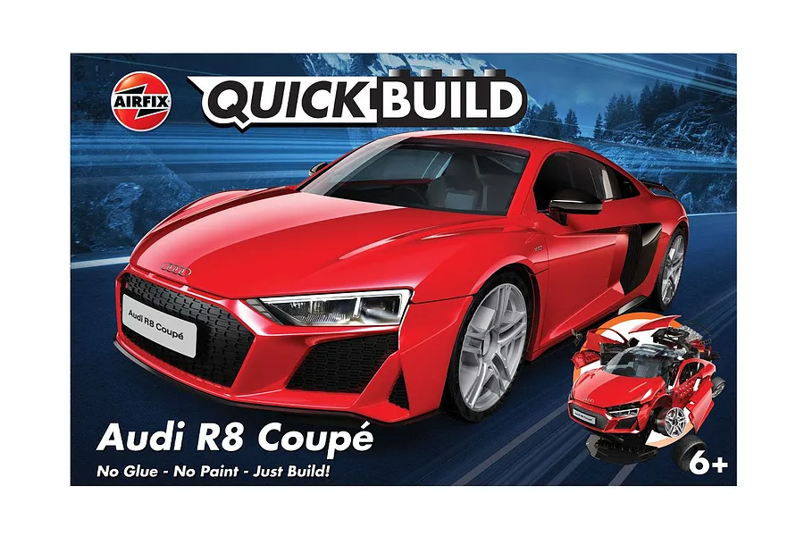 Airfix Quickbuild Audi R8 Coupe Plastic Model Kit image 42961