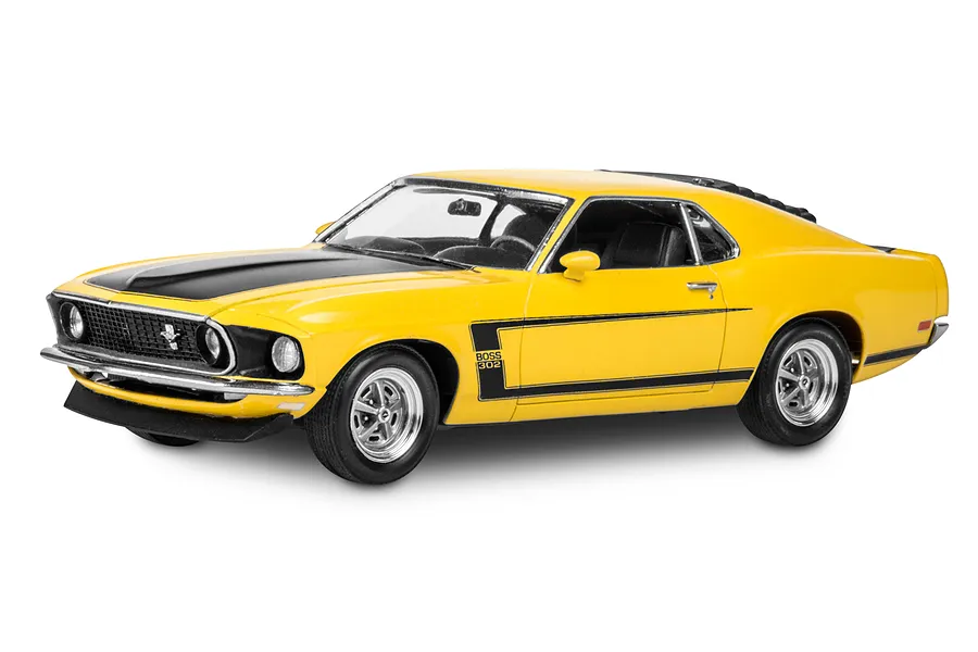 Revell 1/25 1969 Ford Boss 302 Mustang Scaled Plastic Model Kit image 42987