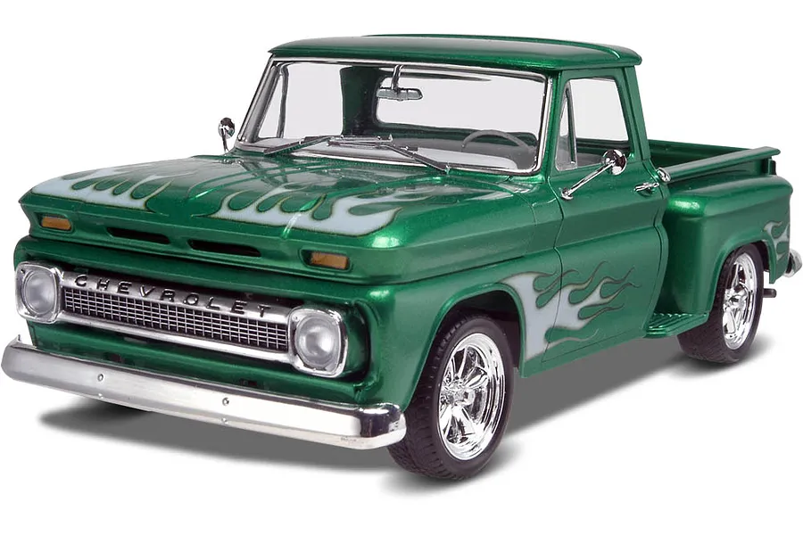 Revell 1/25 1965 Chevrolet Stepside Pickup Scaled Plastic Model Kit image 43044