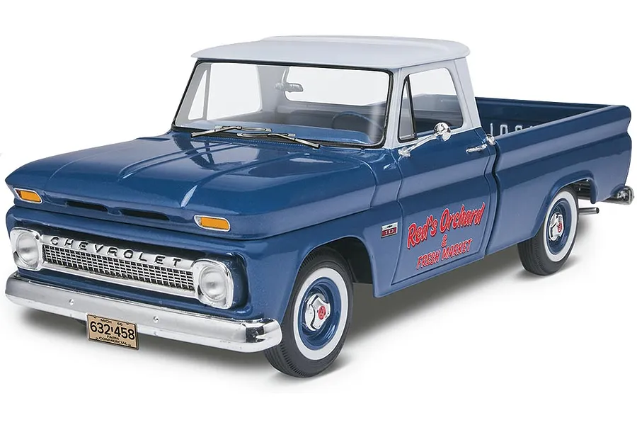 Revell 1/25 1966 Chevrolet Fleetside Pickup Scaled Plastic Model Kit image 43047