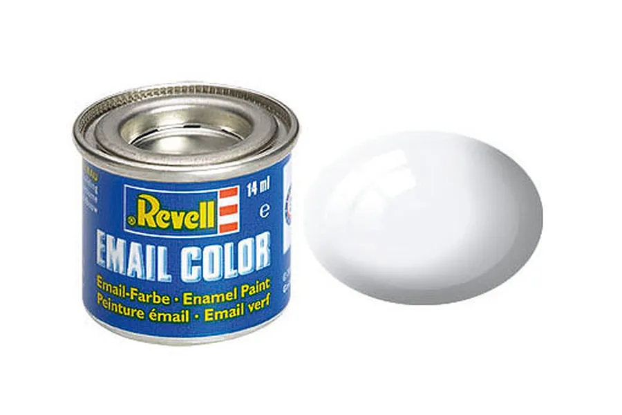Revell 04 Gloss White Enamel Paint 14ml image 43060