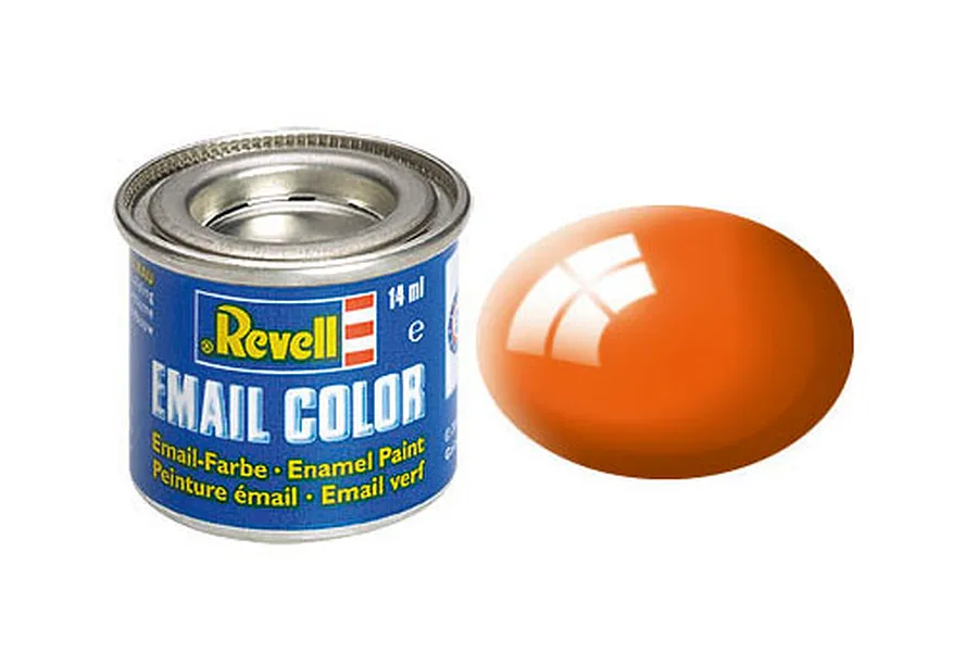 Revell 30 Gloss Orange Enamel Paint 14ml image 43082