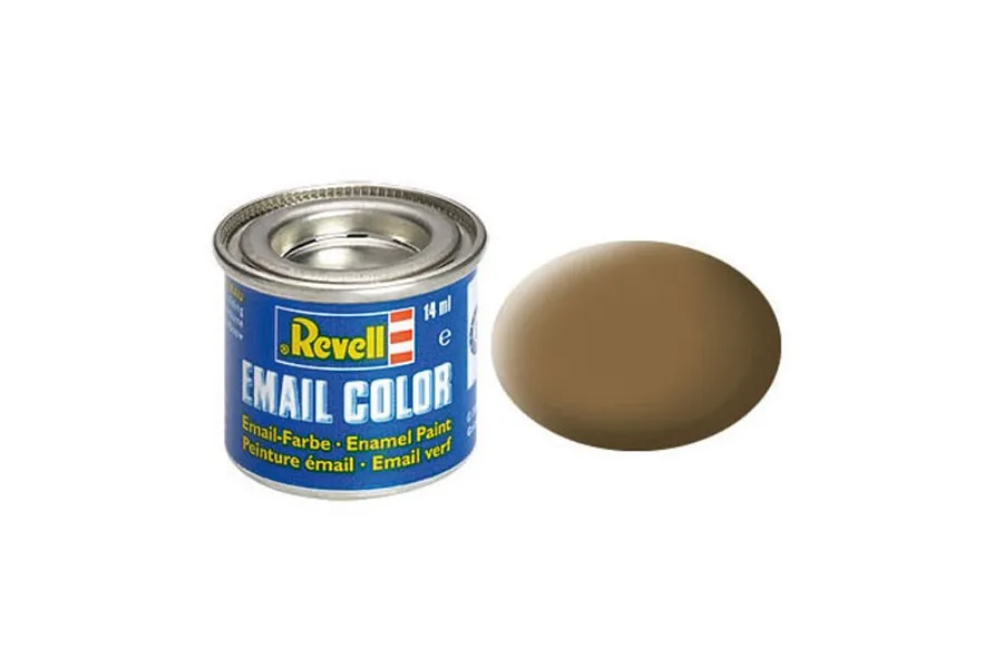 Revell 82 Matte Dark Earth (RAF) Enamel Paint 14ml image 43156